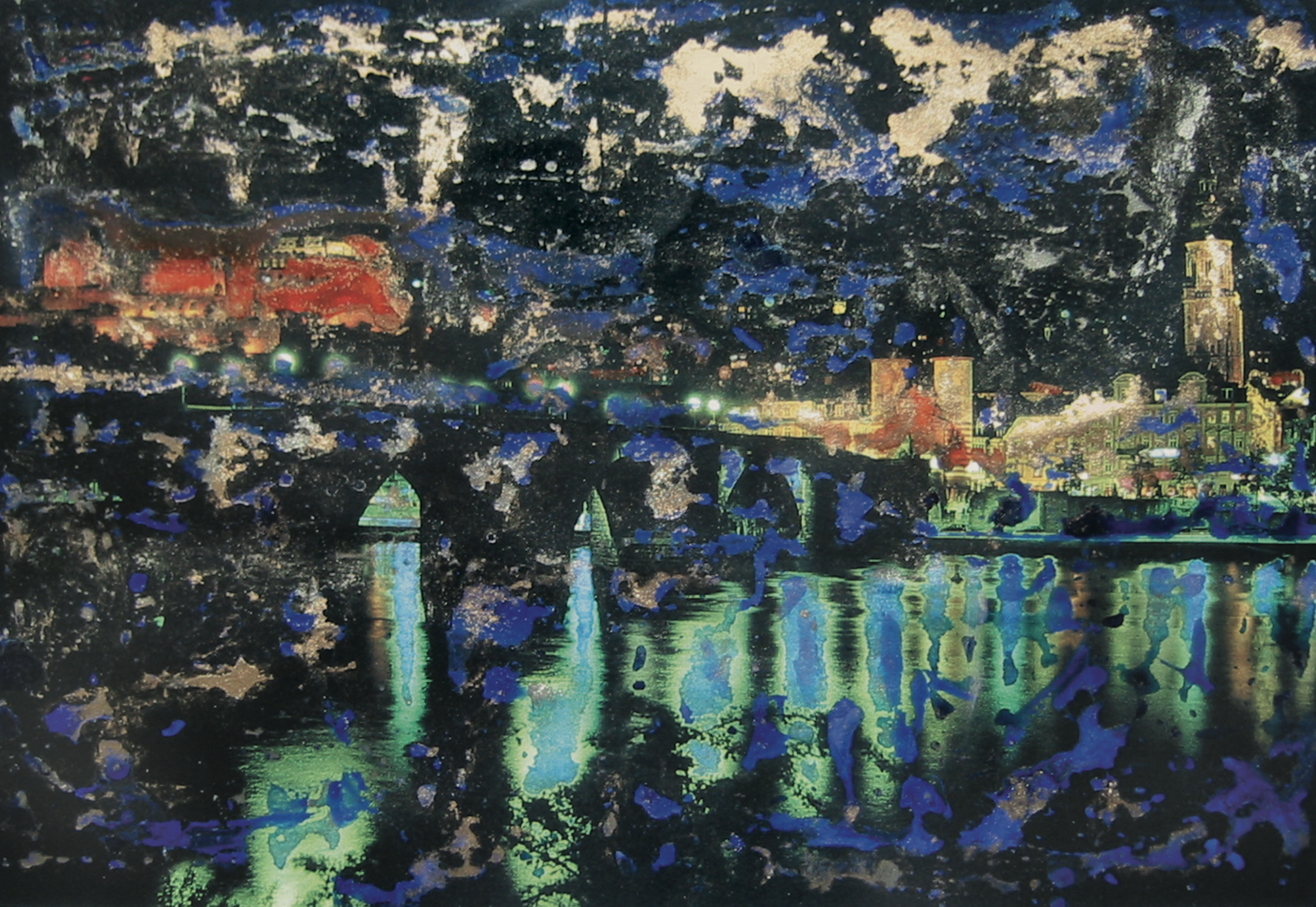 Nachtliche Stadtlandschaft