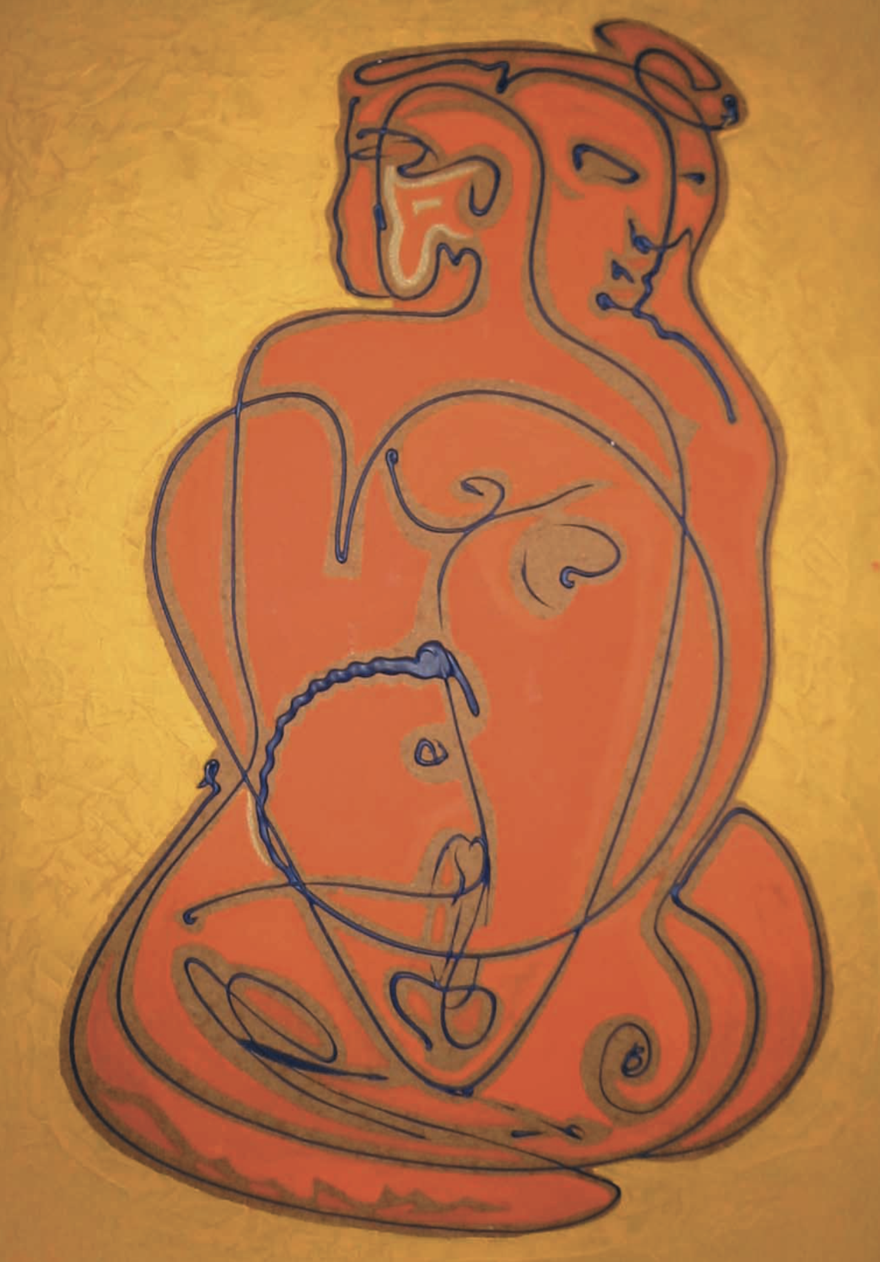 Figurenstudie in Gold